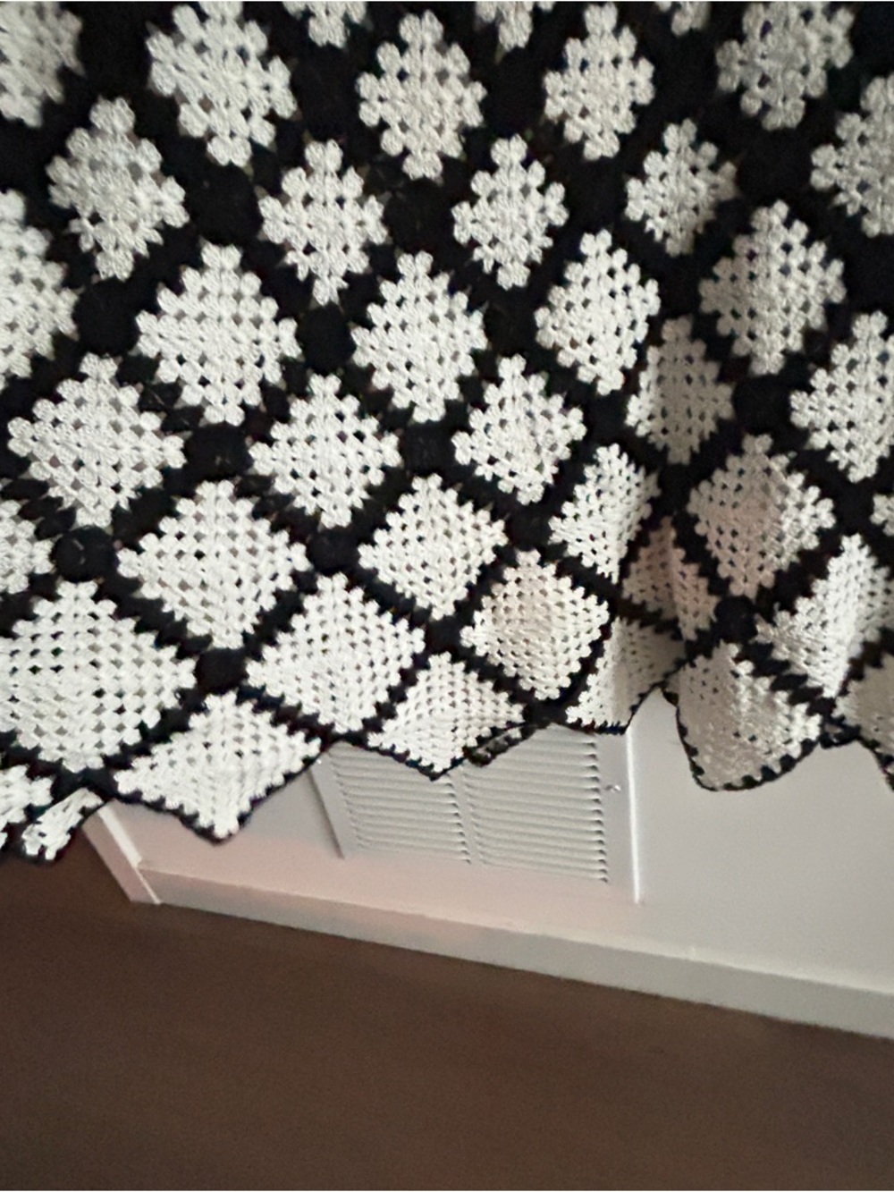 Ulla Johnson Black and White Crochet Maxi Dress - Picture 5 of 6
